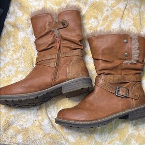 GC SHOES Women's Brown Bailey Boots 7.5